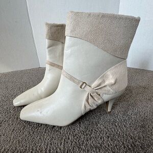 Annie Griffin Faux Leather Ankle Boots size 7.5